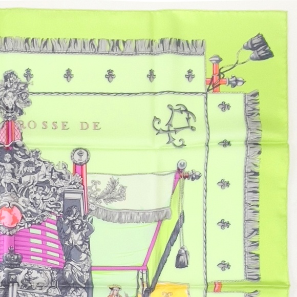 NWOT Hermes Scarf "Vue du Carrosse de la Galère -La Réale" 2 - Picture 6 of 8